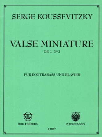 Valse miniature op.1,2 fr Kontraba und Klavier