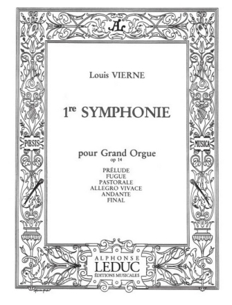Symphonie re mineur no.1 op.14 pour orgue