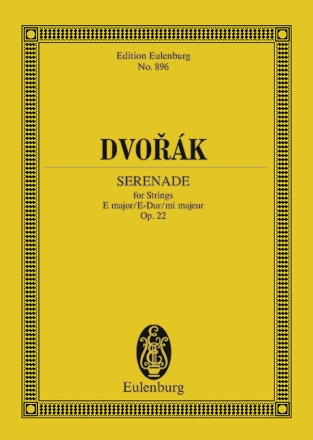 Serenade E-Dur op.22 fr Streichorchester Studienpartitur