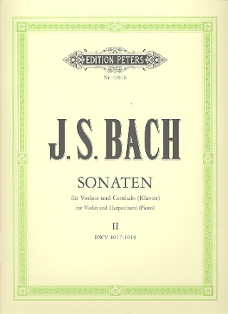 6 Sonaten Band 2 (Nr.4-6) BWV1017-1019 fr Violine und Cembalo (Klavier) 