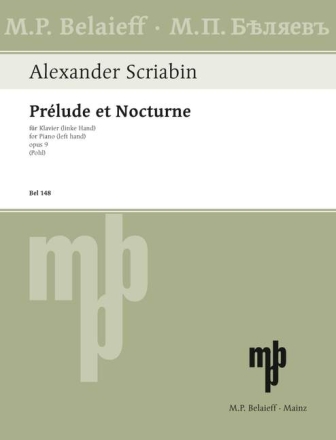Prelude et Nocturne op.9 fr Klavier linke Hand