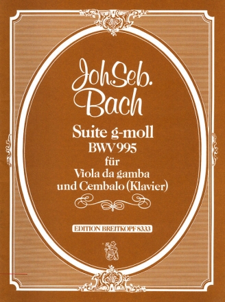 Suite g-moll BWV995 fr Viola da gamba und Violoncello