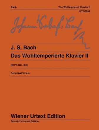Das Wohltemperierte Klavier Teil 2 - BWV870-893 fr Klavier