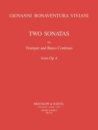 2 Sonaten aus op.4 fr Trompete und Bc