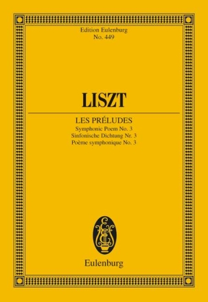 Les preludes Symphonic poem no.3 for orchestra study score