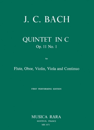 Quintett C-Dur op.11,1 fr Flte, Oboe, Violine, Viola und Bc