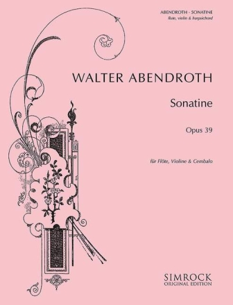 Sonatine op.39 fr Flte, Violine und Cembalo