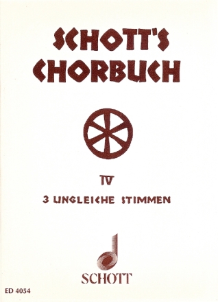 Schott's Chorbuch Band 4 fr gemischten Chor (SABar) a cappella