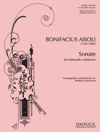 Sonate fr Violoncello und Klavier GRUETZMACHER, ED