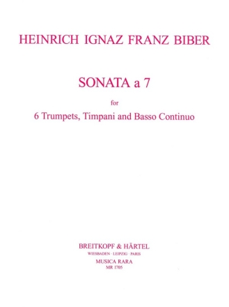 Sonata a 7 fr 6 Trompeten, Pauken und bc Stimmen