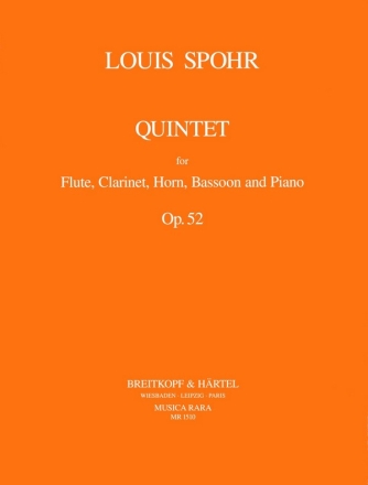 Quintett c-Moll op.52 fr Flte, Klarinette, horn, Fagott und Klavier