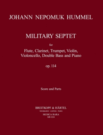 Septett C-Dur op.114 fr Flte, Klarinette, Trompete, Violine, Violoncello und Klavier Partitur und Stimmen