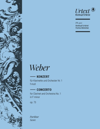 Konzert f-moll Nr.1 Op.73 für Klarinette und Orchester Partitur