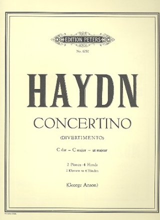 Concertino C major for piano and strings for two pianos