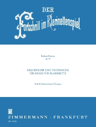 Der Fortschritt im Klarinettenspiel op.91 Band 2