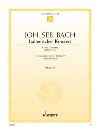 Italienisches Konzert BWV971 für Klavier