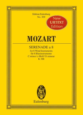 Serenade c-Moll Nr.12 KV388 fr 2 Oboen, 2 Klarinetten, 2 Hrner und 2 Fagotte Studienpartitur