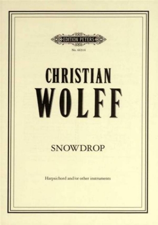 Snowdrop (1970) for harpsichord and/or other instruments
