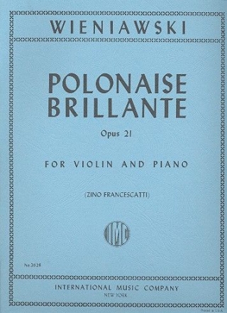 Polonaise brillante A major op.21 for violin and piano