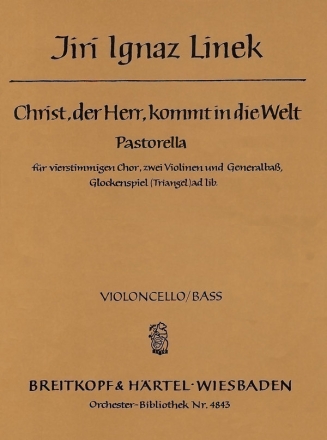 Christ der Herr kommt in die Welt fr gem Chor und Orchester Kontrabass