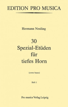 30 Spezial-Etden Band 1 fr tiefes Horn