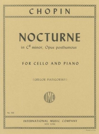 Nocturne C sharp minor op.posth. for cello and piano