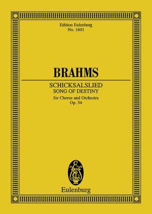 Schicksalslied op.54 fr Chor und Orchester Studienpartitur
