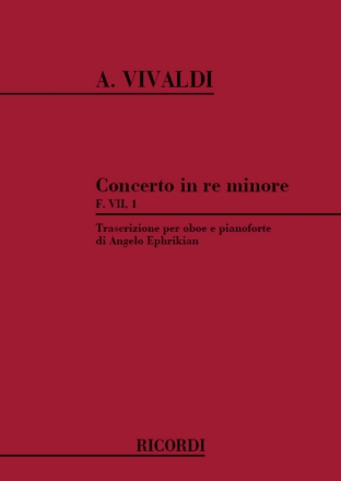 Konzert d-Moll RV454 fr Oboe und Streichorchester fr Oboe und Klavier