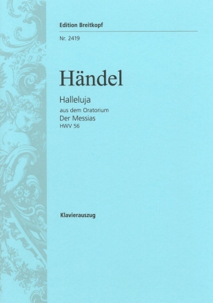 Halleluja aus dem Oratorium 'Der Messias'  Klavierauszug (dt)
