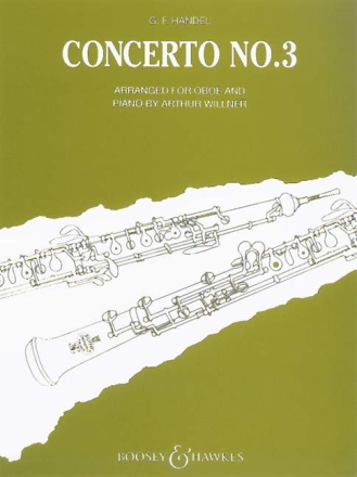 Konzert g-Moll Nr.3 HWV287 fr Oboe und Streichorchester fr Oboe und Klavier
