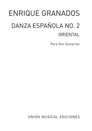 Oriental transcripcion para 2 guitarras partitura