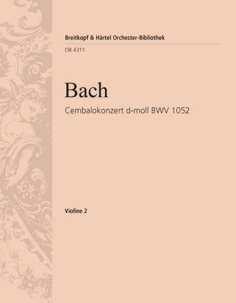 Konzert d-Moll BWV1052 fr Cembalo, Streicher und Bc Violine 2