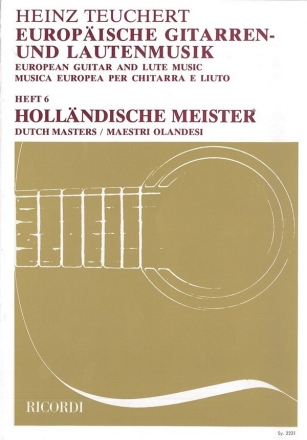 Europische Gitarren- und Lautenmusik Band 6 Hollndische Meister