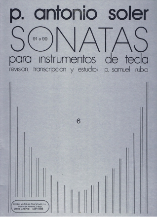Sonatas vol.6 (nos.91-99) for keyboard instruments
