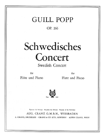Schwedisches Konzert op.266 fr Flte und Klavier