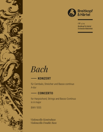 Konzert A-Dur BWV1055 fr Klavier und Orchester Violoncello / Kontrabass