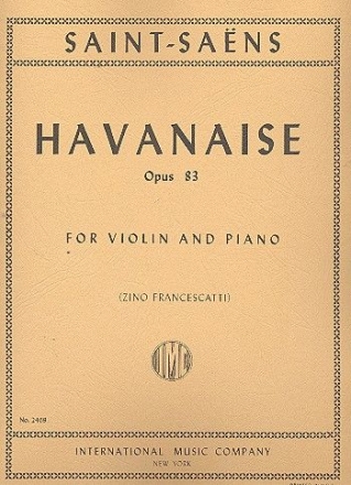 Havanaise op.83 for violin and piano
