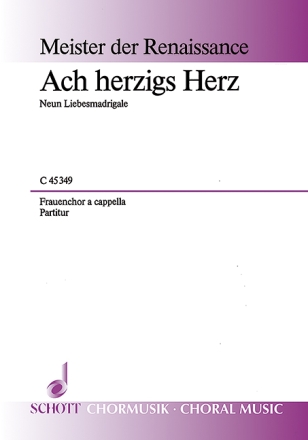 Meister der Renaissance (16./17. Jh.) für Frauenchor (SMezA) Chorpartitur