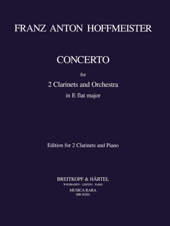 Konzert Es-Dur fr 2 Klarinetten und Orchester fr 2 Klarinetten und Klavier