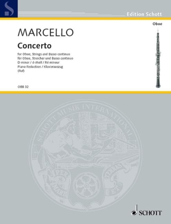 Concerto d-Moll fr Oboe (Violine), Streicher und Basso continuo (Cembalo/Orgel), Viol Klavierauszug mit Solostimme