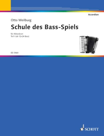 Schule des Bass-Spiels Band 1 für Akkordeon (ab 12+24 Bass)