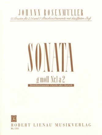 Sonate Nr.1 fr 2 Violinen und Klavier Partitur (= Klavier)