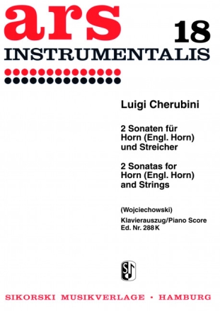 2 Sonaten für Waldhorn und Streichorchester  für Waldhorn und Klavier