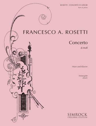 Concerto d-Moll fr Horn und Orchester fr Horn und Klavier