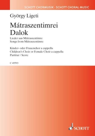 Matraszentimrei dalok fr Kinder- oder Frauenchor a cappella Partitur (un/dt/en)