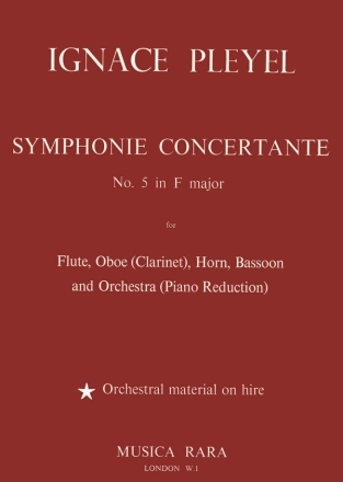 Symphonie concertante no. 5 in F-Dur  EDITION WINDS/PIANO