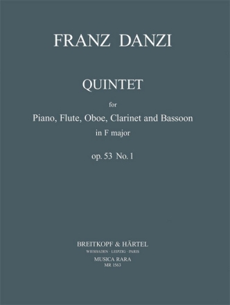 Quintett F-Dur Nr.1 op..53 fr Flte, Oboe, Klarinette, Fagott und Klavier