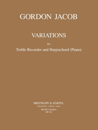Variations for treble recorder and harpsichord (or piano)
