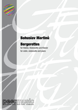 Bergerettes for violin, cello and piano score and parts