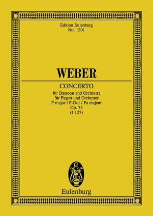 Konzert F-Dur op.75 fr Fagott und Orchester Studienpartitur